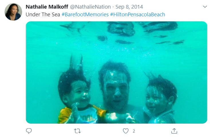 Dave Malkoff with his son and daughter.